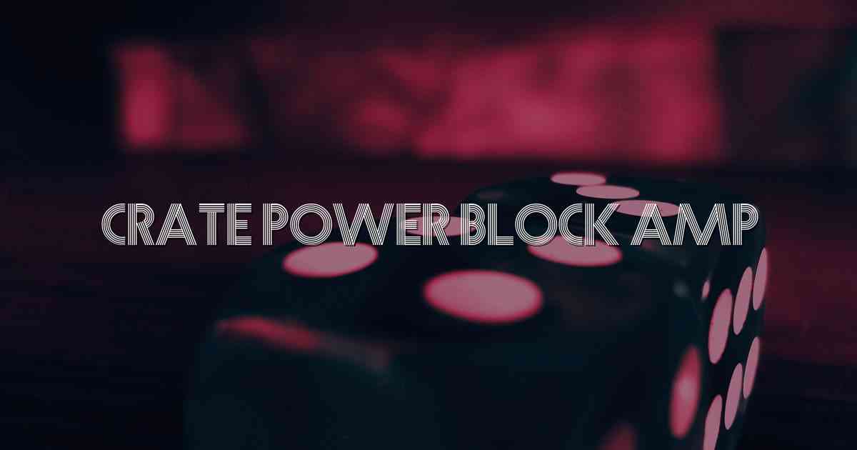 Crate Power Block Amp