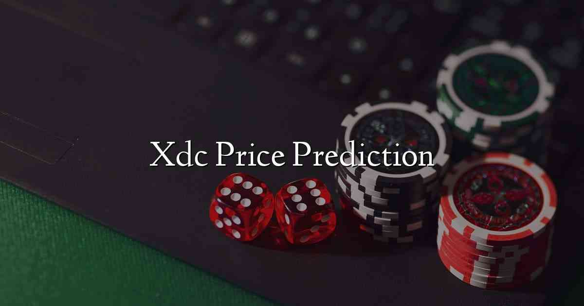 Xdc Price Prediction